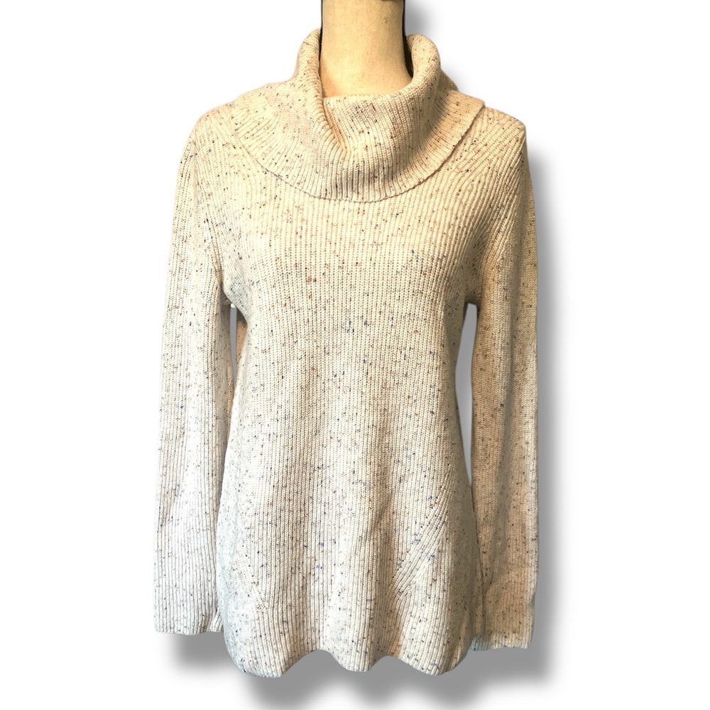 Talbots Marled Knit Turtleneck Sweater